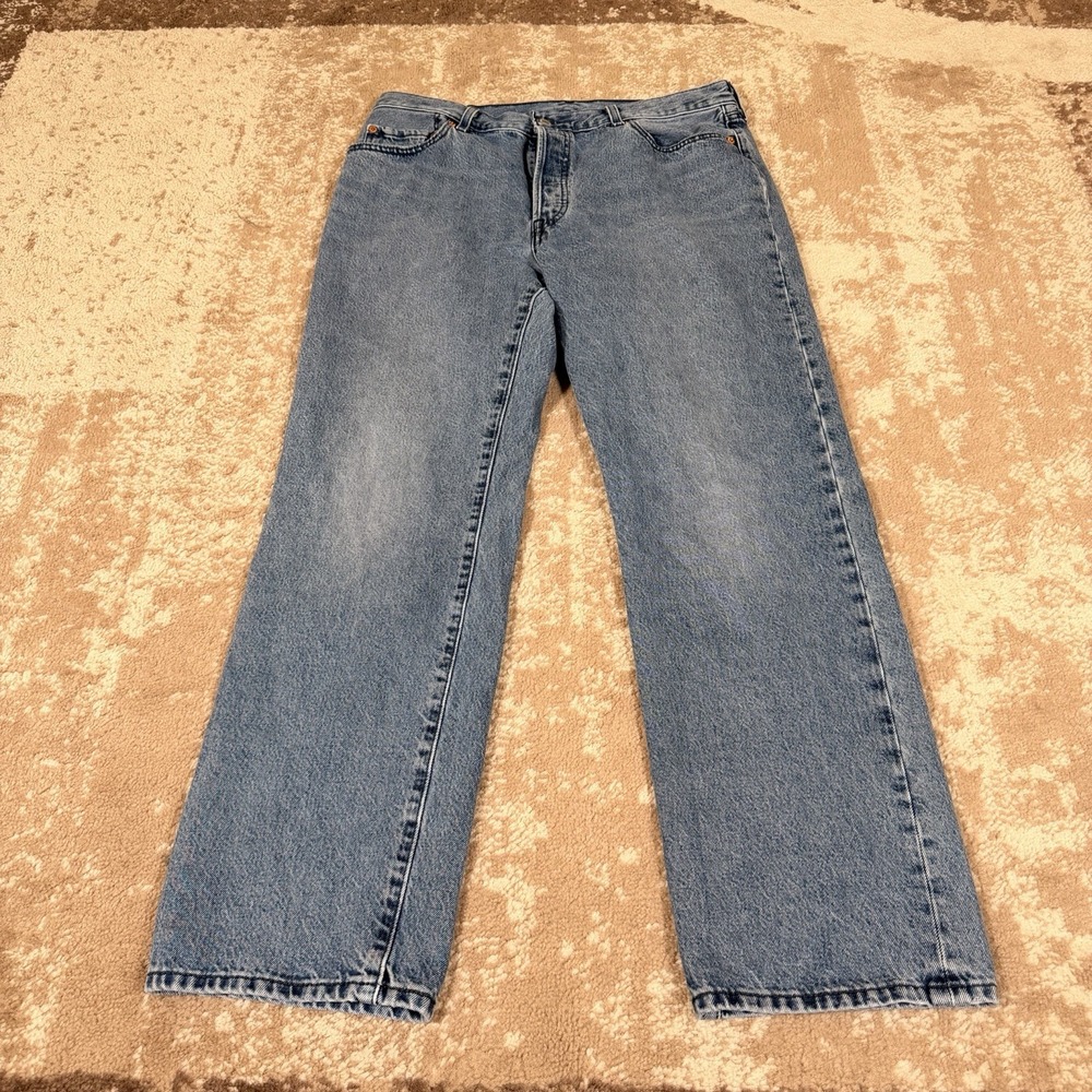 Levi's‎ 501 90s Premium Denim Jeans Men's 33x32 Button Fly Big E Tag Straight